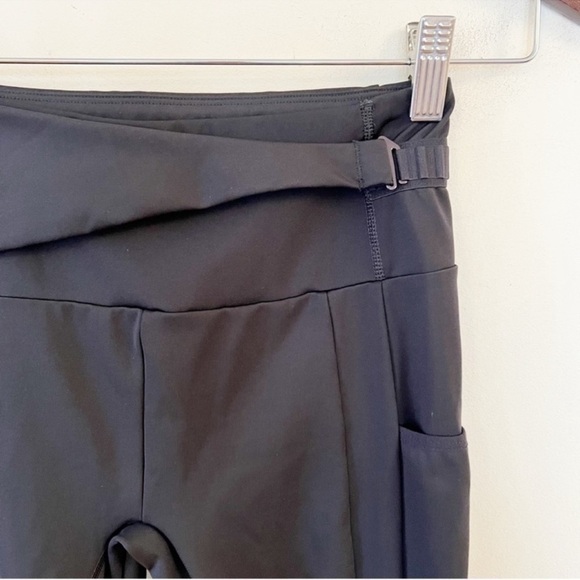 Gymshark Black Adjustable Waist Clasp Athletic Compression Leggings Size XS - Picture 7 of 10